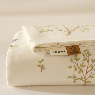 A类全棉秋冬加厚磨毛床单单件床笠三件套秋冬宿舍床垫罩床套