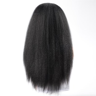 Black Kinky Synthetic For Long Wig 推荐 Headband Wom Straight