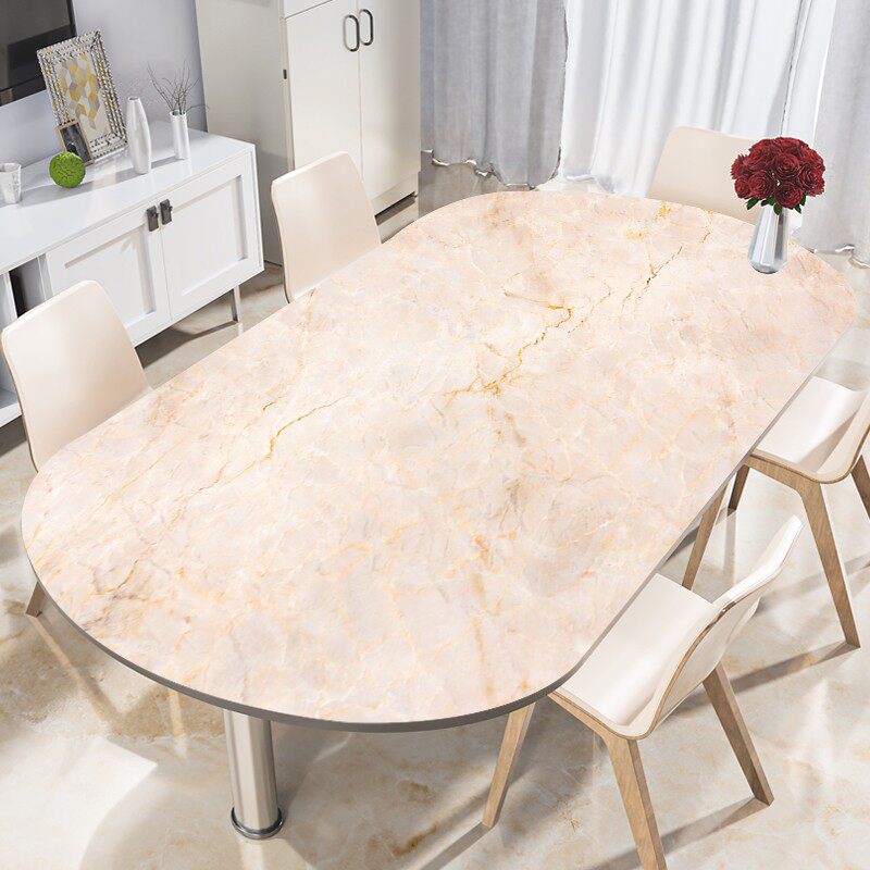 仿大理石椭圆形桌垫餐桌pvc软玻璃防水防油免洗防烫桌布保护垫子,居家布艺,桌布,淘宝优惠券,粉丝福利购,淘宝优惠卷
