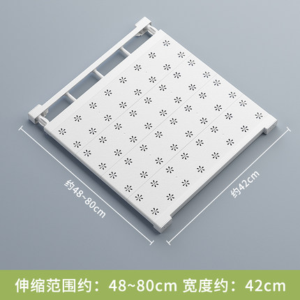 衣柜收纳神器分层架宿舍好物柜子置物架鞋柜橱柜免W打孔可伸缩隔