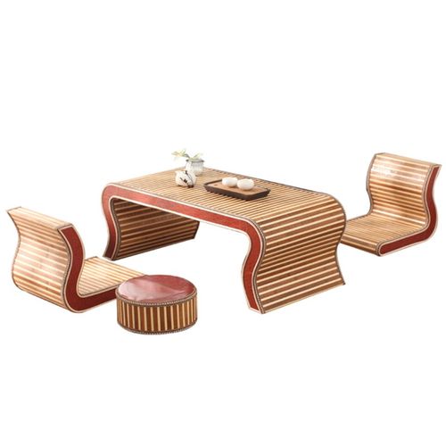 国学桌中式仿古幼儿园桌椅竹编榻榻米茶几飘窗桌围棋桌,炕桌琴桌