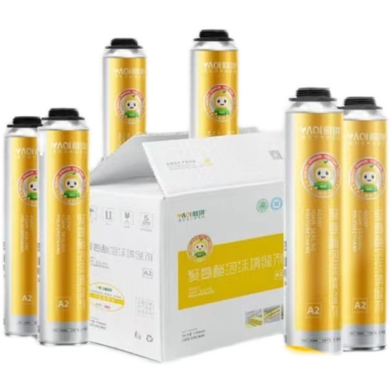 雅琪发泡剂填缝剂门窗耐压防水实木门海绵填充膨胀聚氨酯发泡胶