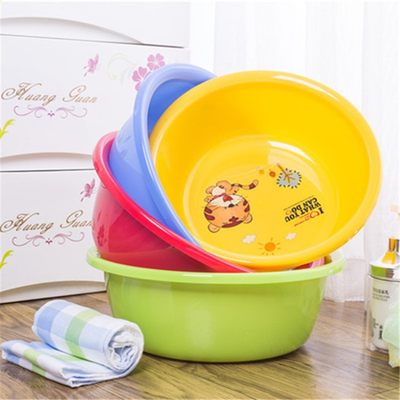 速发Plastic basin daily necessities washbasin round thickene