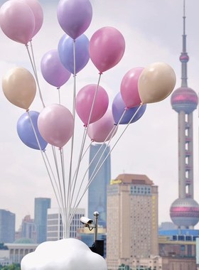 户外玻璃钢告白气球云朵雕塑景区商场民宿造景打卡拍照装饰大摆件