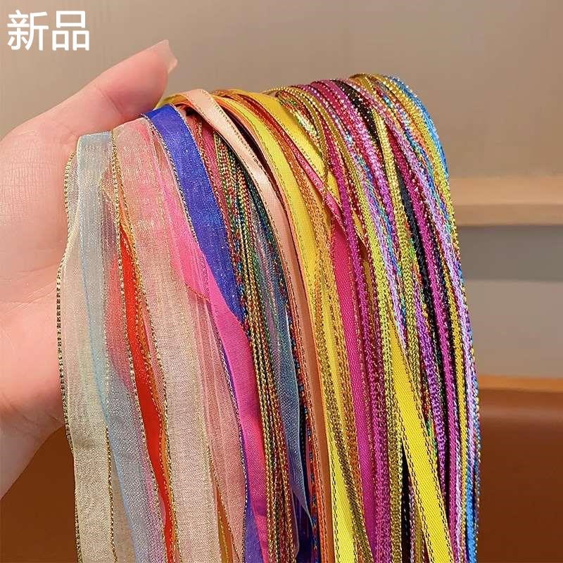 编发彩绳脏脏辫头绳脏辫发绳神彩器丝带儿童色七彩彩带小女孩新品