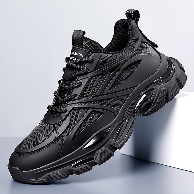 男鞋秋季新款透气百搭休闲运动网面鞋男士M防滑厚底增高老爹鞋子,流行男鞋,老爹鞋,淘宝优惠券,粉丝福利购,淘宝优惠卷