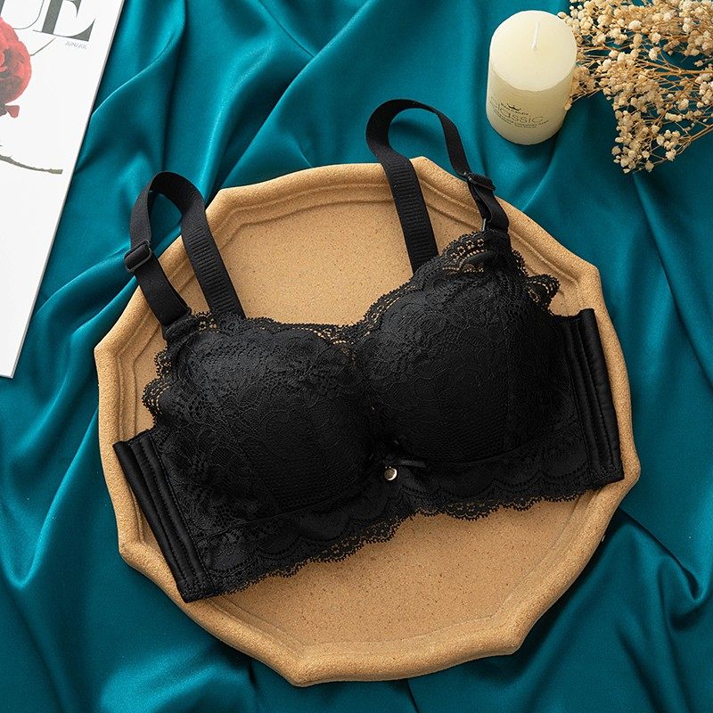 无钢圈超厚6CM聚拢加厚文胸调整型平胸A小胸罩内衣女显大上托