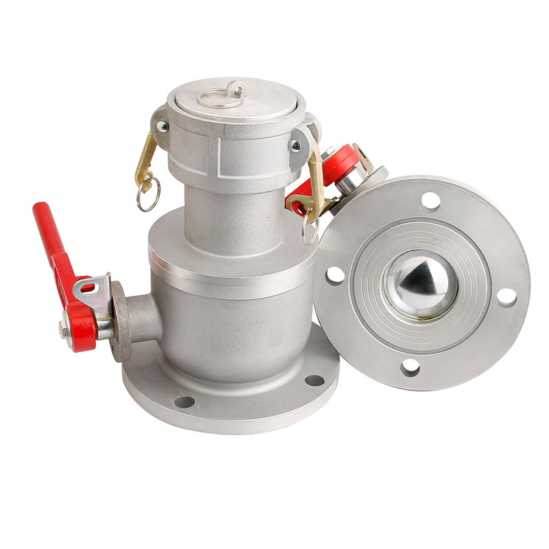 直销铝合金单向阴阳球阀加油站卸油口球阀柴油p汽油槽车油罐车卸