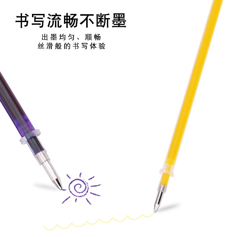现货十字绣水溶笔消气消水洗彩笔芯服装布料粗细头笔芯套装记号笔