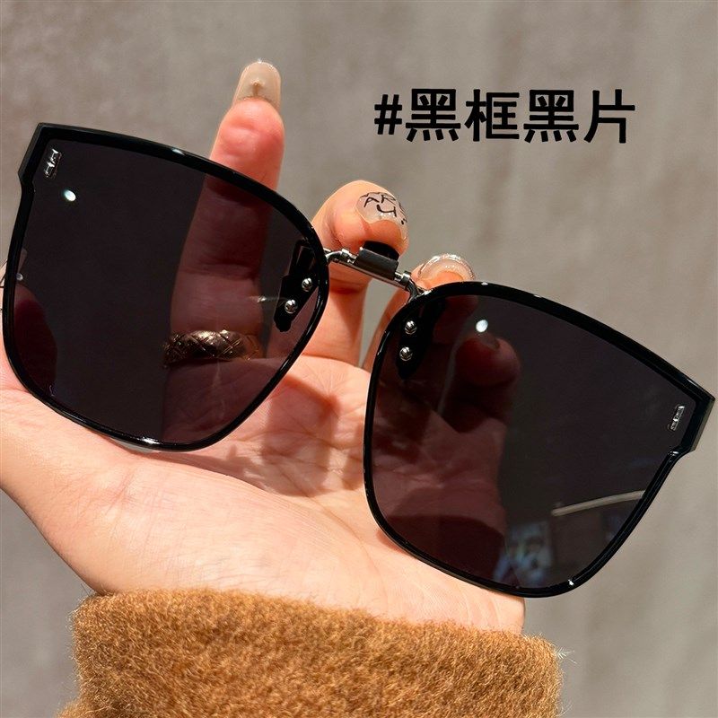 超轻橄榄色可折叠墨镜夹片女上翻偏光镜近视太阳眼镜男士开车