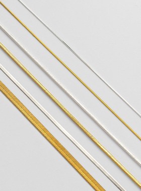 柔顺简约百搭g蛇骨链叠戴个性ins风锁骨链气质复古通勤项链饰品女