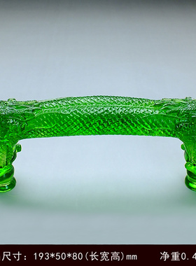 招财龙水晶摆件工艺品酒店大堂大门门把手琉璃双开门装饰品