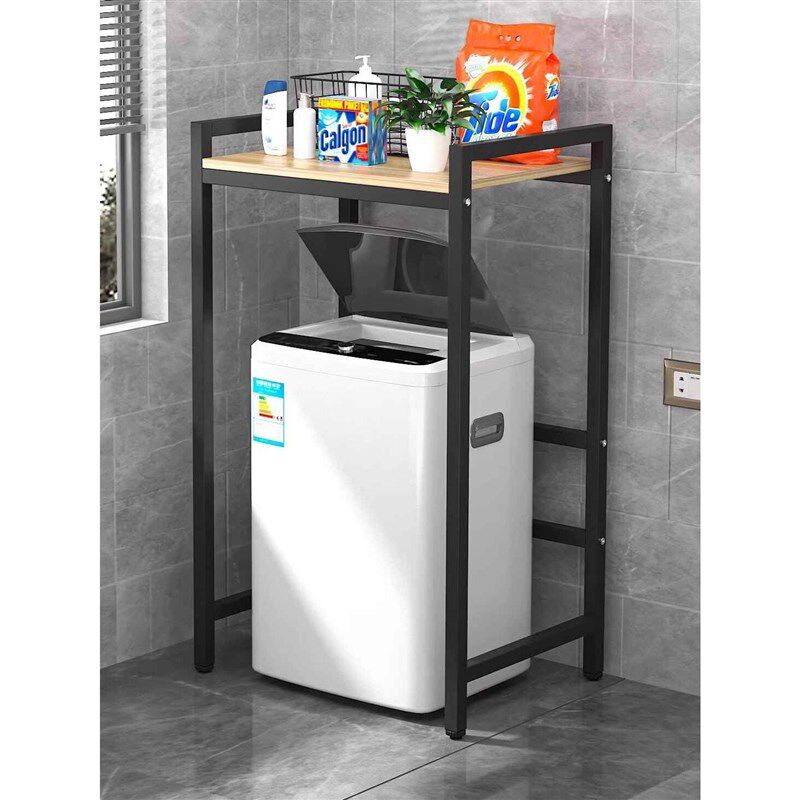 3T23洗衣机置物架上方架可定 制尺寸滚筒波轮翻盖落地卫生间储物