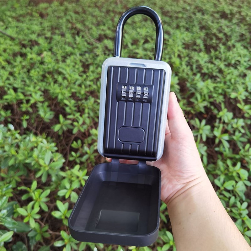 防盗防水挂钩密码钥匙q盒挂式金属锁盒户外储存盒keybox