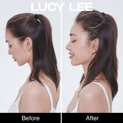 LUCY LEE 桃心垫发片假发片A真发全真人发短发增发量蓬松男女通用