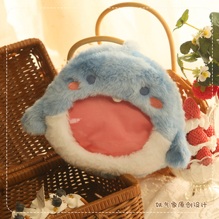 妖气家新品10cm棉花娃娃20ycm公仔动物娃包娃衣透明挎包溜娃防尘