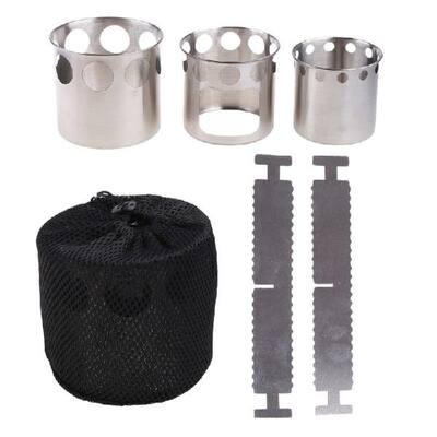 网红Portable Mini Camping Folding Windproof Stove Outdoor