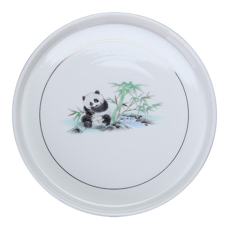 原源陶瓷托盘圆盘水果盘茶具套装功夫茶具托盘茶盘茶台干 泡茶台,餐饮具,茶托,淘宝优惠券,粉丝福利购,淘宝优惠卷