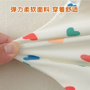 女宝宝泳衣夏季婴儿泳装夏天新款洋派新生儿小女孩连身游泳衣泳帽