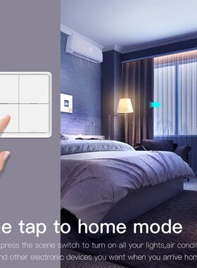Moes 4 Gang Tuya ZigBee Wireless 12 Scene Switch Push Butto