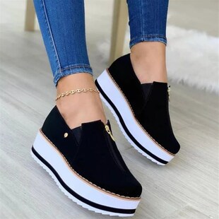 Thick Spo Shoes Women Bottom 速发PU Casual Leather