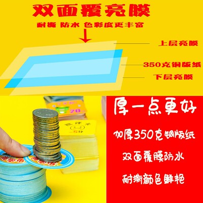 1000张!小学生积分币定制幼儿园儿童开学奖励币小学一二三四五六G