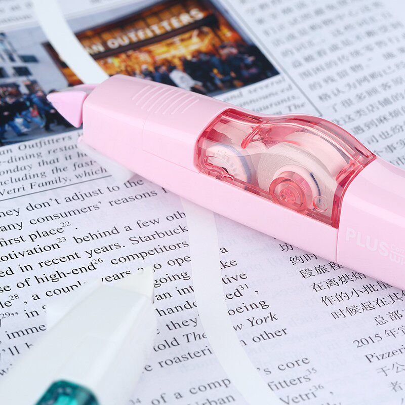 日本plus普乐士修正带可换芯涂改带wch-635/625改正带可爱少女文