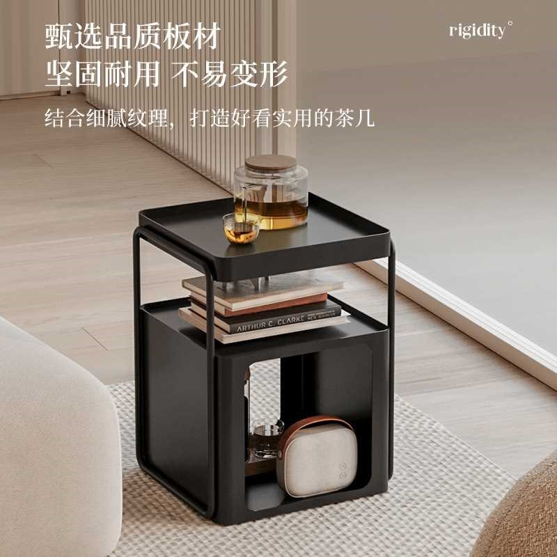 简约现代可移动j铁艺床头柜带轮床头置物架卧室床边柜侧边柜小边