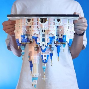 新款高难度积木10000搭房子的小颗粒大型微粒拼装玩具益智十岁以
