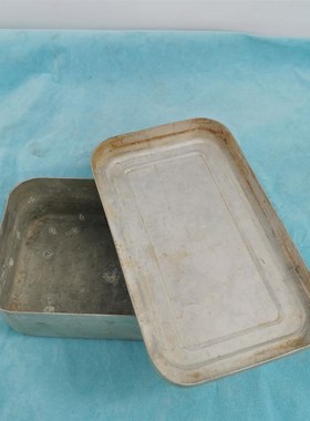 二手铝质老饭盒食盒民俗怀旧收藏7080年代老物件影视道具装饰摆件