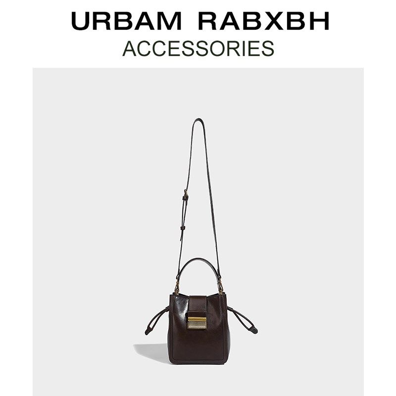 韩版小众设计抽绳水桶包女2025新款高级感手提包百搭单肩斜挎包包,箱包皮具/热销女包/男包,水桶包,淘宝优惠券,粉丝福利购,淘宝优惠卷