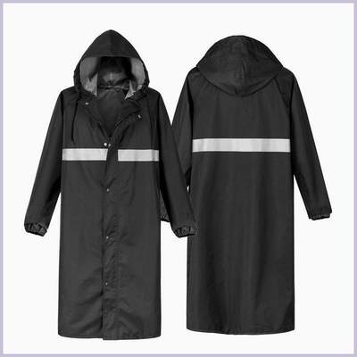 Men Women Raincoat Outdoor Rainwear EVA Cloth Hoodie Long Ra