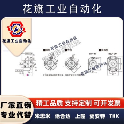 轴承座组件无扣环双轴承型BGRCB BGRC BARC SBARC SBGRC圆法兰型