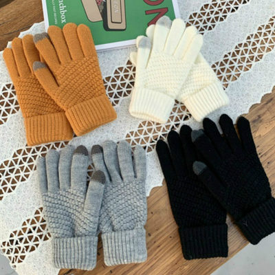 极速Winter Touch Screen Gloves Women Men Warm Stch Knit Mitt
