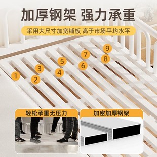 铁艺拼接床婴儿床边床加宽大人单人床定制加高护栏升降铁架儿童床