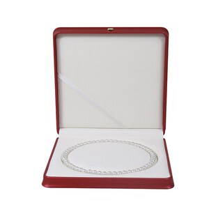 珠宝饰品首饰盒妈妈链珍珠项链包装盒翻盖创意皇冠收X腰圆心套链