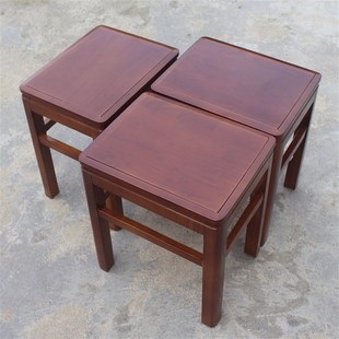 长方凳实木凳子家用方凳餐桌凳全实木方凳梳妆圆凳仿古凳成人高凳