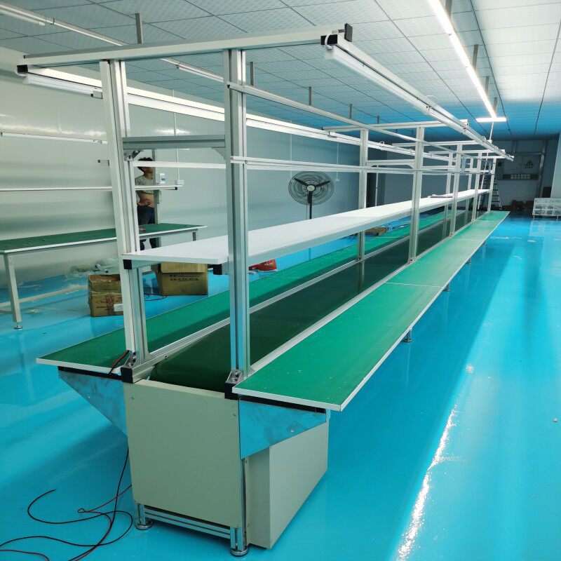 流水线输送带车间装配线无动力滚筒线车间拉线铝型材自z动化生产