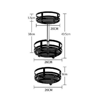 推荐60 Degree Rotate Kitchen Spice Rack Household Spice