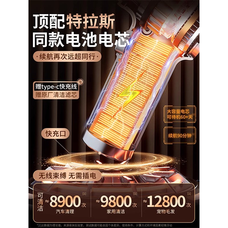 手持吸尘器家用小型迷你车载无线超强吸力汽车强力微型吸灰神器