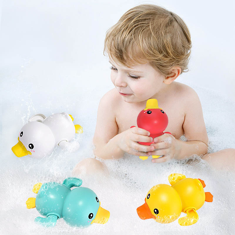 推荐Summer Baby Bathing Shower Toys Water floating Funny Duc