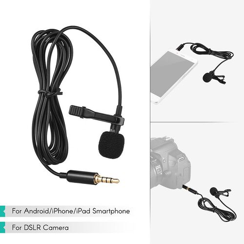 New Style 145cm Mini Portable Microphone Condenser Clip-on L