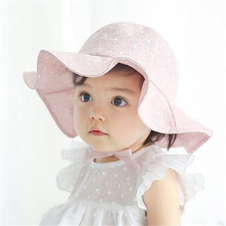 速发Lovely Baby Hat Cap Cotton Baby Girl Sun Hat Summer Outd