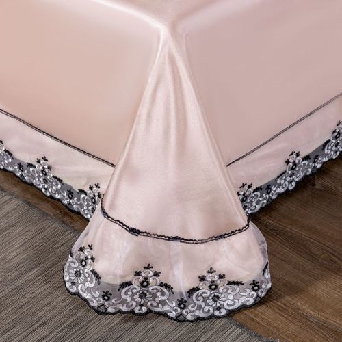 新款夏季冰丝凉席软席子可水洗可折叠机洗床单三件套床裙款空调席