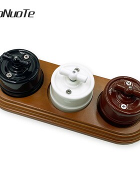 High Quality EU Retro Ceramic Rotary Switch 2 Gear Integral