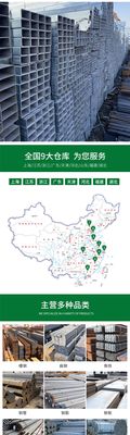 库镀锌方管钢管镀锌管钢材铁管方钢白钢管矩形管热镀锌型材管材厂