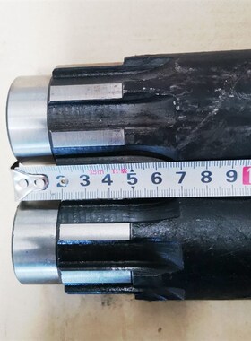 龙舟旋耕机收割机驱动轮轴单键槽半轴内8齿524mm 576mm驱动轮半轴