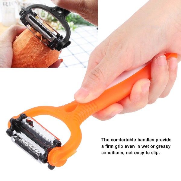 推荐2PCS Multifunctional Vegetable Fruit Peeler Parer Non-Sl