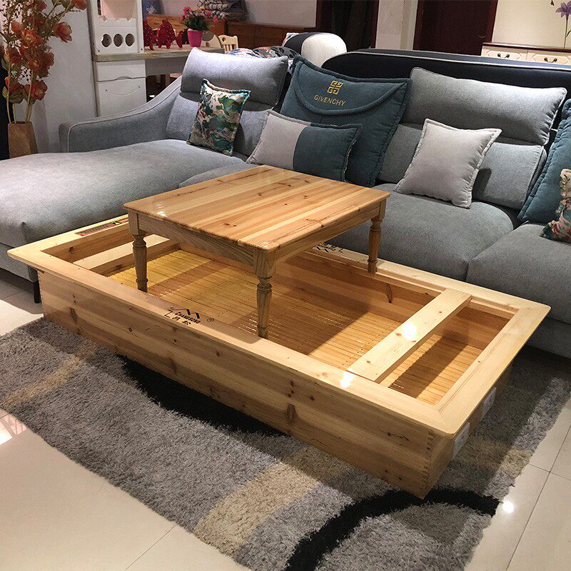 实木大火箱烤火箱取暖器烤t火床 怀化电火箱 家用大号火桶可坐睡