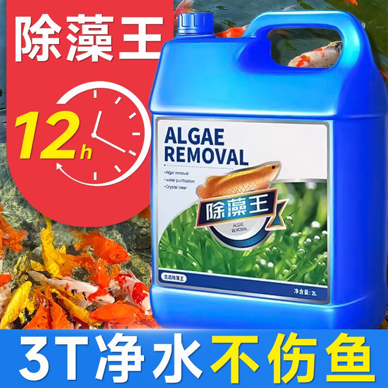 鱼池鱼缸除藻剂去苔剂去绿藻神器除绿水丝藻褐藻黑毛藻净水不伤鱼
